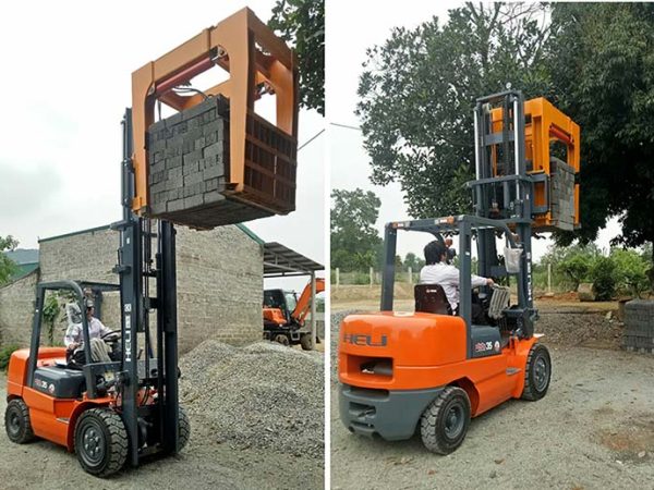 xe nâng kẹp gạch 3.5 tấn hlei
